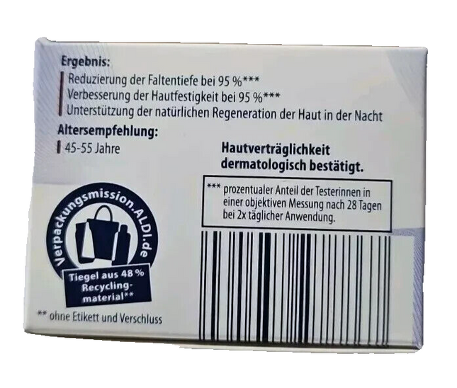 Lacura Skin Vital sojas nakts krēms, vegāns, 50 ml, jauns un iepakojumā