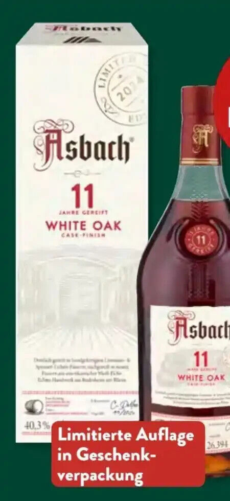 ASBACH 11 Jahre Premium Limited Edition, White Oak, 0,7 l, neu&ovp