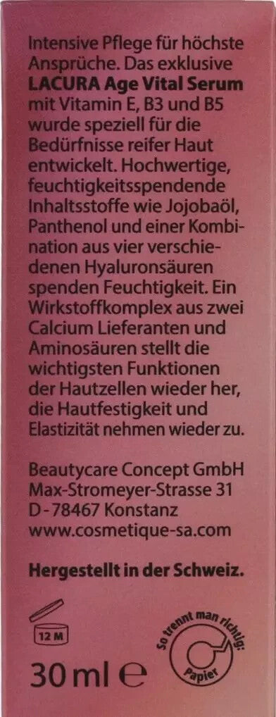 LACURA Age Vital Serum, Duo-Calcium, sehr reife Haut, 30ml, sehr reife Haut, Neu