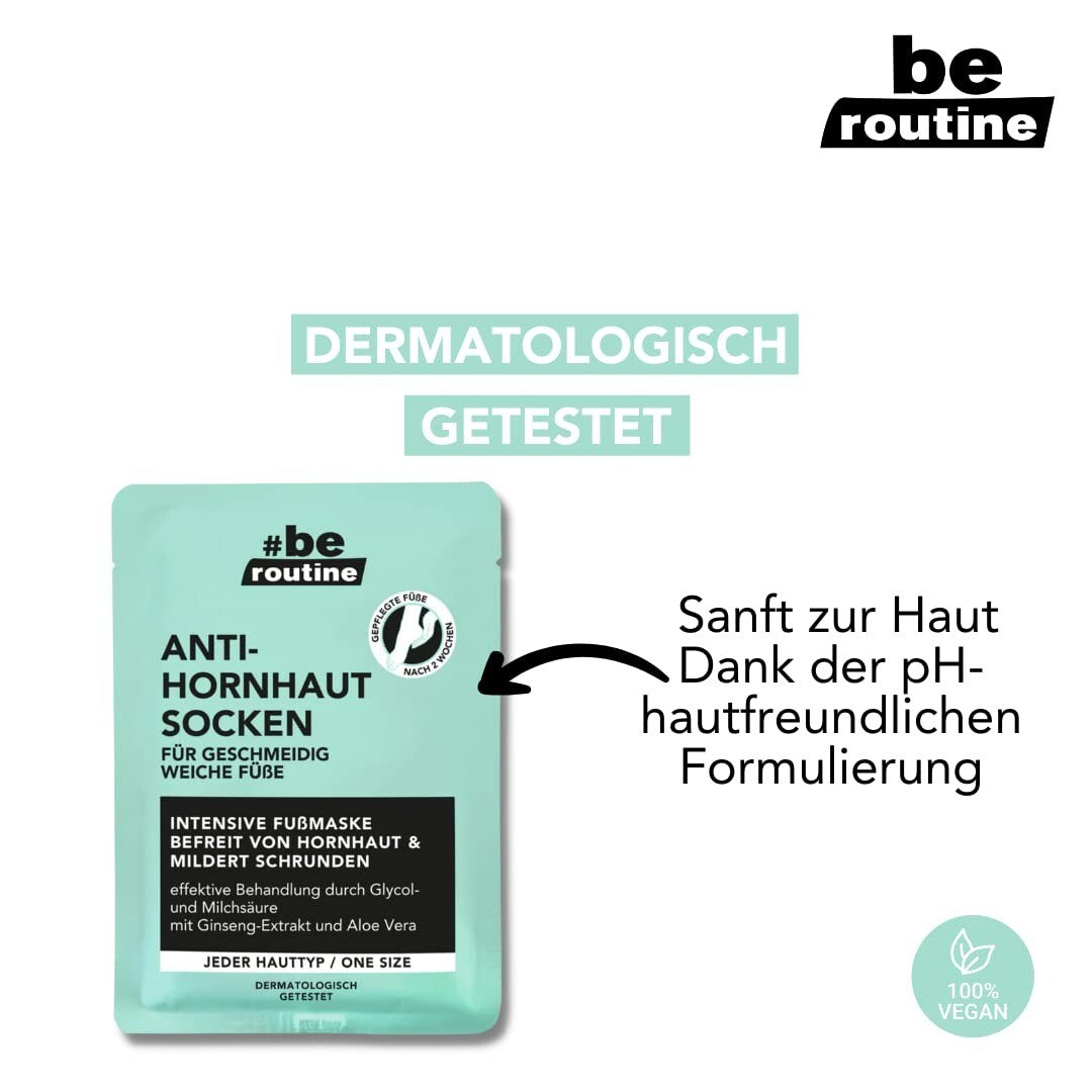#be routine  Fußmaske, Anti Hornhaut Socken (1 Paar), neu&ovp