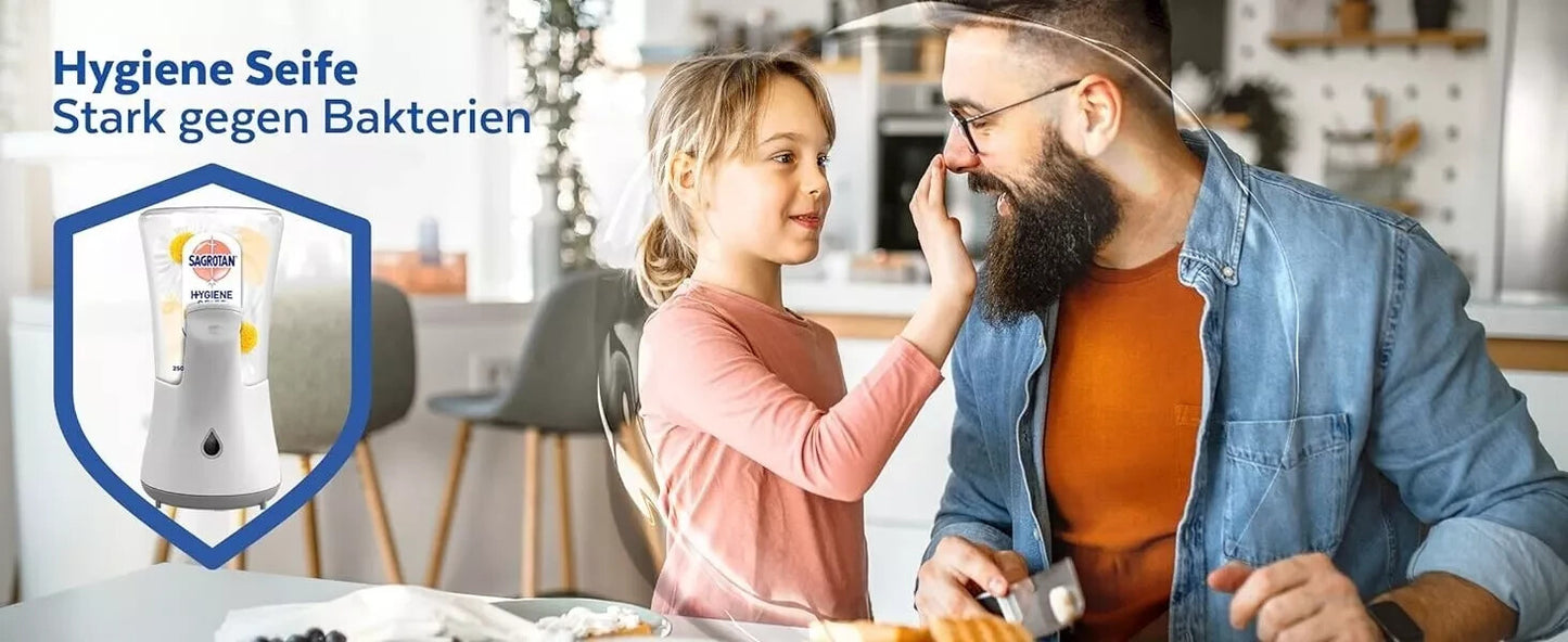 SAGROTAN Seife Nachfüller für No-Touch Spender Lotusblüte & Kamille 5x250ml, neu