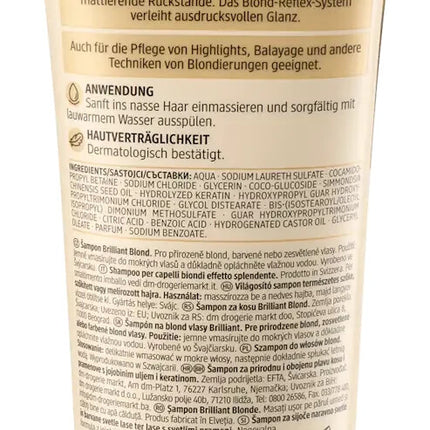 Balea PROFESSIONAL šampūns, briljantblonda, 250 ml, jauns un efektīvs