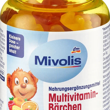 Mivolis Multivitamin-Bärchen für Kinder Fruchtgummis, 60 St., 120 g, neu&ovp