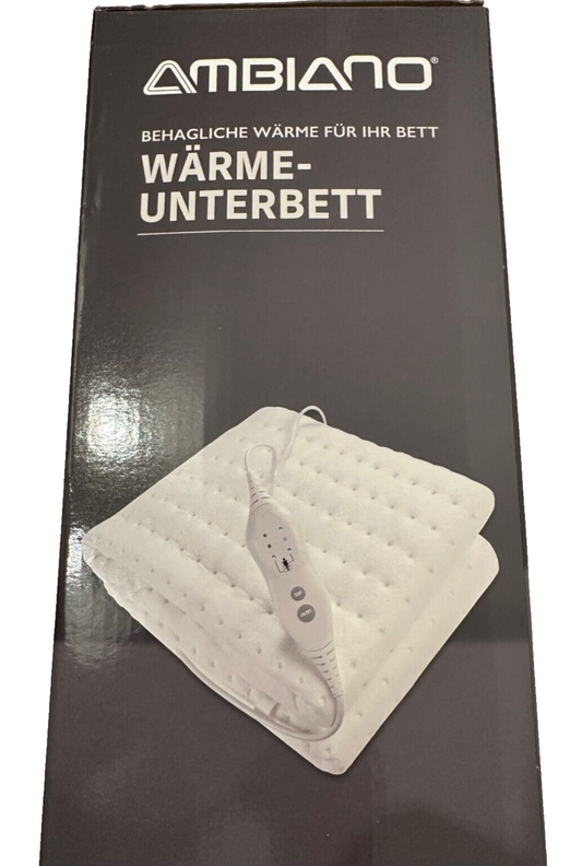 AMBIANO Wärmeunterbett, 150x80 cm, 3x Temperaturstufen, 3x Heizzonen, neu&ovp