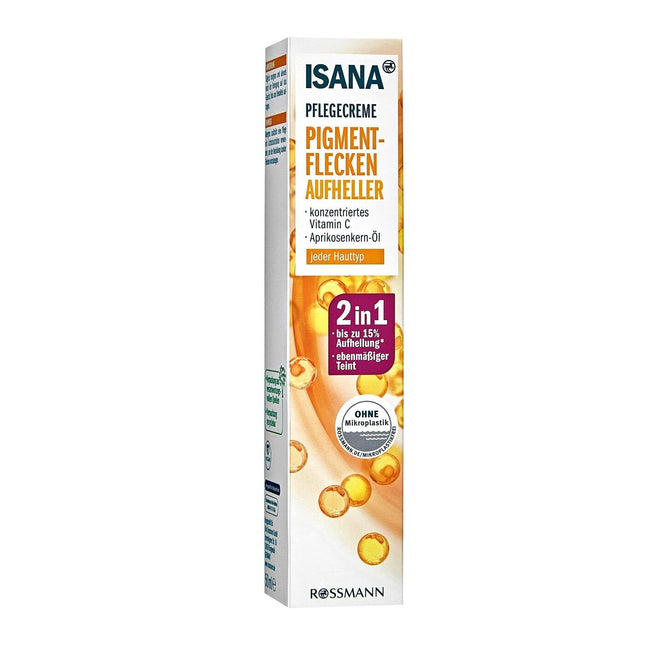 ISANA pigmenta plankumu balināšanas krēms, visiem ādas tipiem. 50ml, jauns un iesaiņots tirgū.