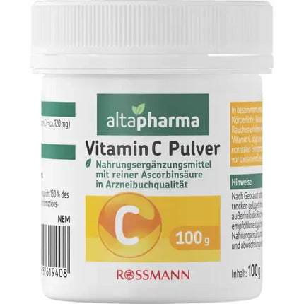 Altapharma Vitamin C Pulver, reine Ascorbinsäure, Arzneibuchqualität, 100 g, neu