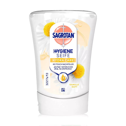 عبوة صابون ساجروتان بدون لمس، زهر اللوتس والبابونج، 5 عبوات × 250 مل، جديدة