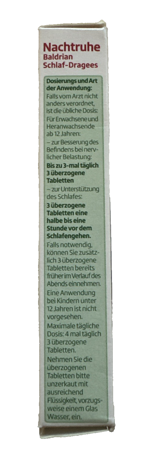 Altapharma Nachtruhe Baldrian Schlaf-Dragees, 60 St., Neu&OVP