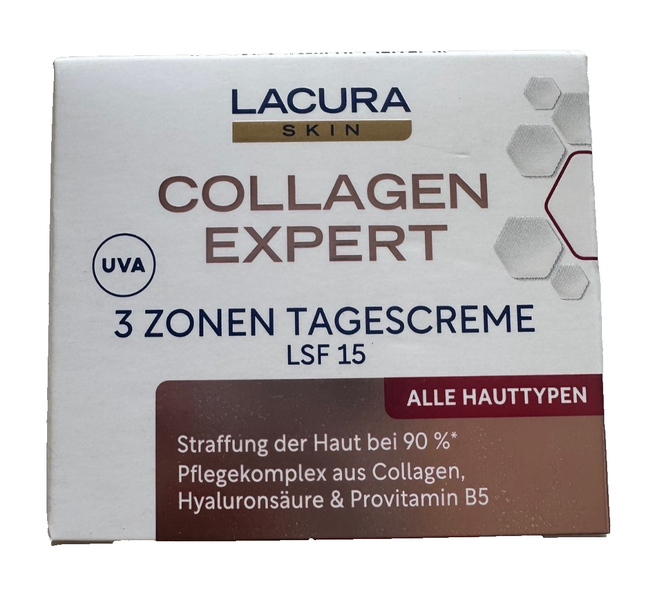LACURA Skin Coll. Expert, 3 Zonen Tagescreme, LSF 15, Alle Hauttypen, 50ml, neu