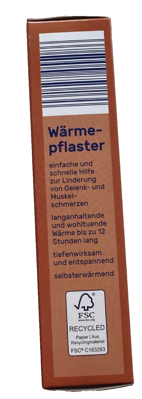 VITALIS sildošie plāksteri locītavu un muskuļu sāpju mazināšanai, 1 x 6 gabali
