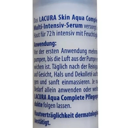 Lacura Aqua Complete Multi Intensive Serum, vegāns, 30ml, jauns un inovatīvs