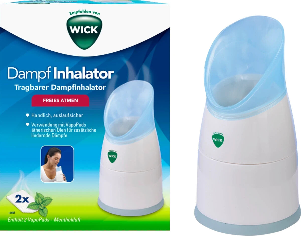WICK Dampf-Inhalator W1300, manuell, mit 2 Vapopads, neu&ovp