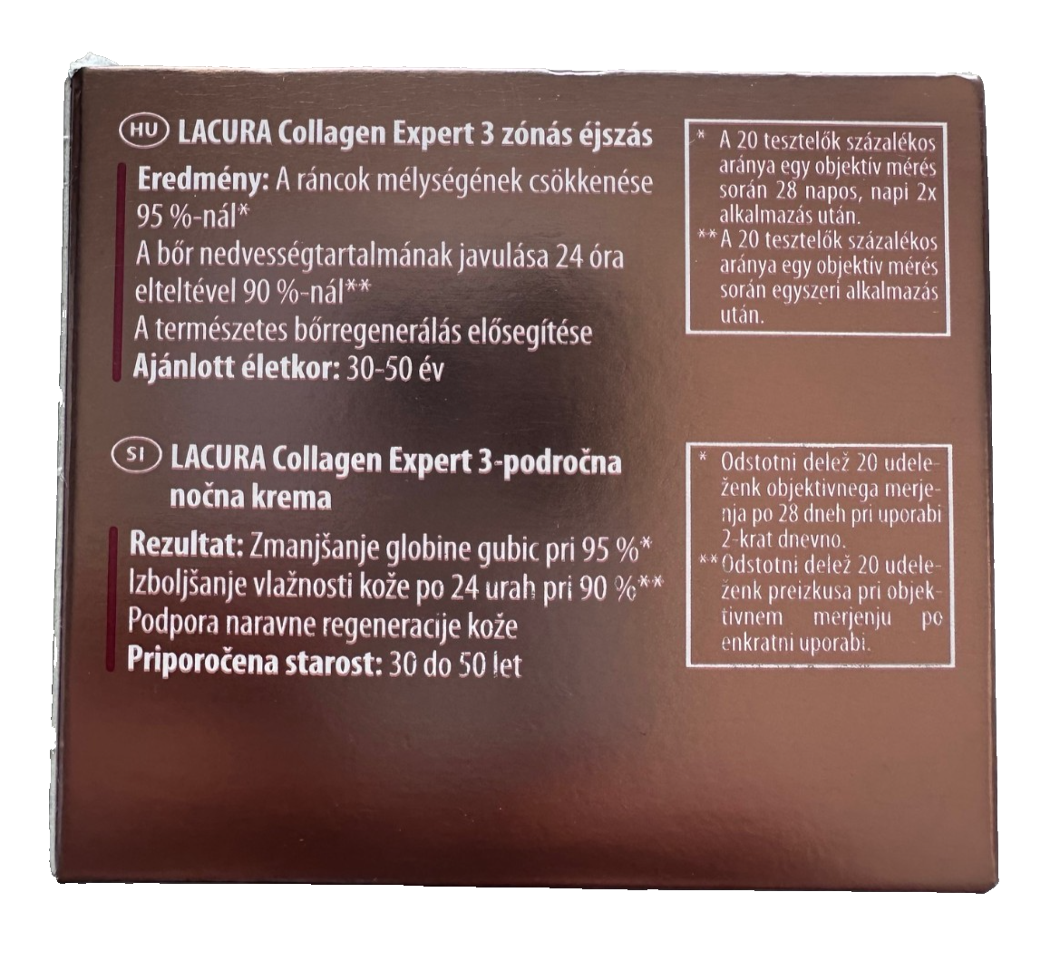 LACURA Skin Collagen Expert, 3 zonu nakts krēms, visiem ādas tipiem, 50ml, jauns un iesaiņots