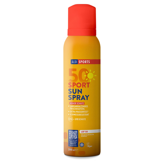 بخاخ الحماية من الشمس Lacura Sport، عامل حماية من أشعة الشمس SPF 50، UVA+UVB، جديد ومختوم