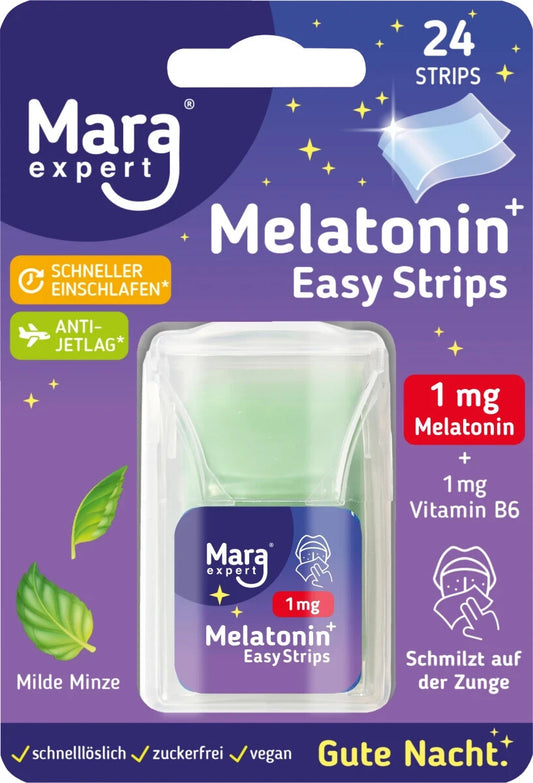 Mara Sleep Aid, Easy Strips, 1 mg, 1x24 strips, jaunas un aizzīmogotas