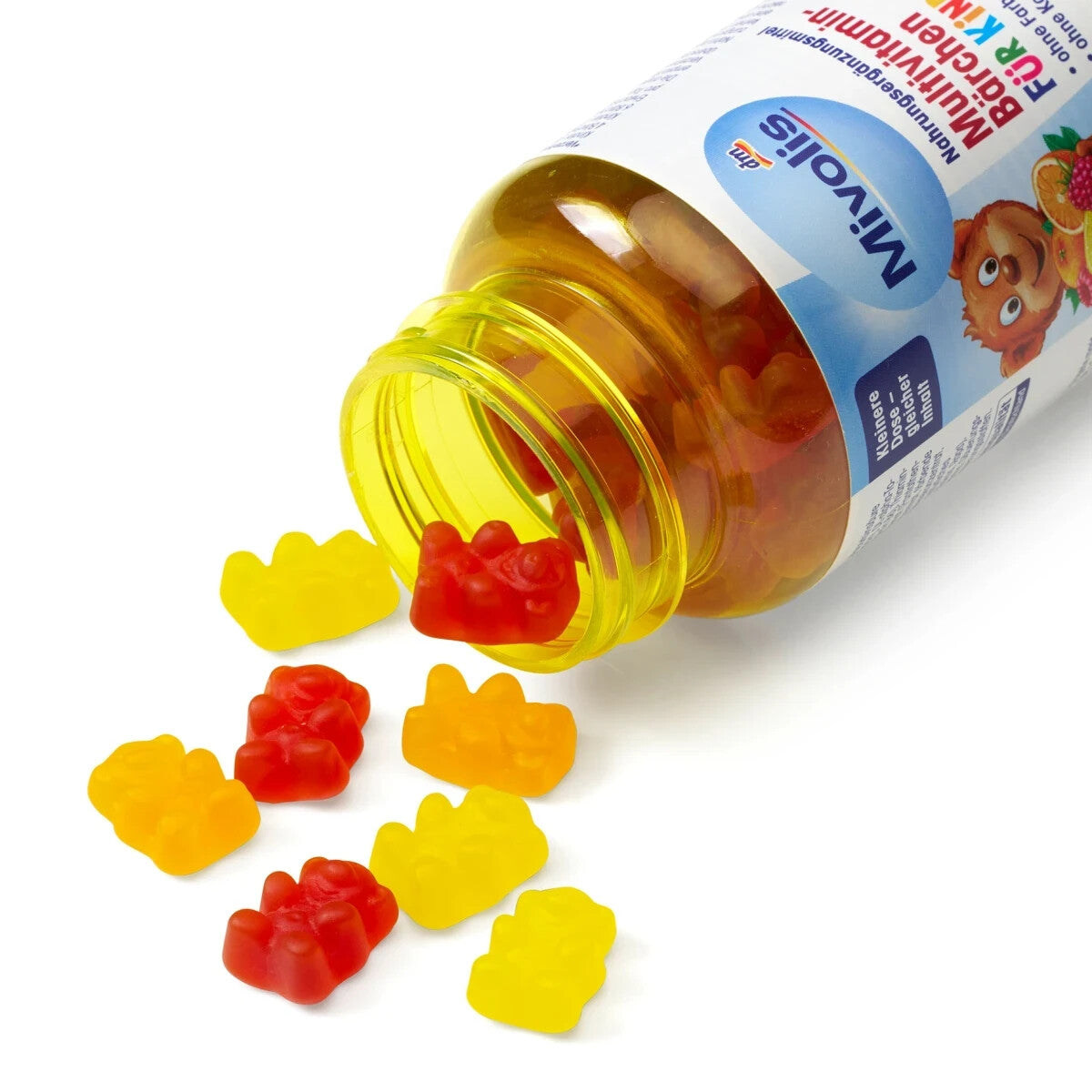 Mivolis Multivitamin-Bärchen für Kinder Fruchtgummis, 60 St., 120 g, neu&ovp