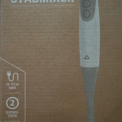 Ambiano Stabmixer, Rührstab mit Edelstahl Klinge und Messbecher, 300 Watt, neu