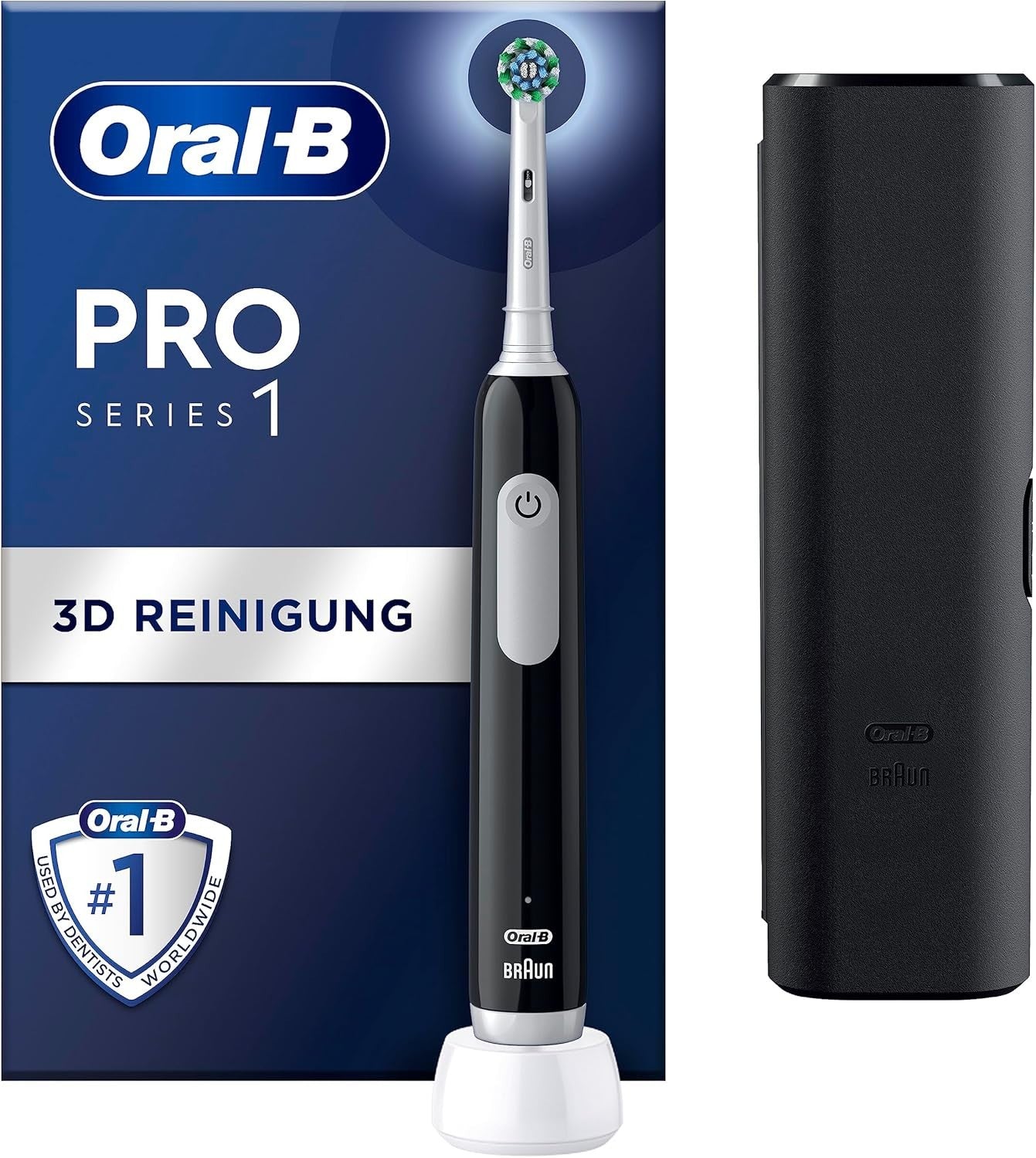 Braun Oral-B PRO Series 1, elektrische Zahnbürste , mit Reise-Etui, neu&ovp