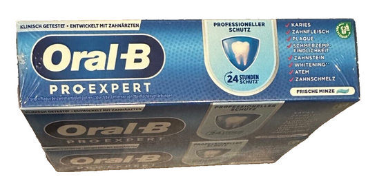 2x Oral-B Pro-Expert Zahnpasta, Professioneller Schutz Minzgeschmack, 75 ml, Neu