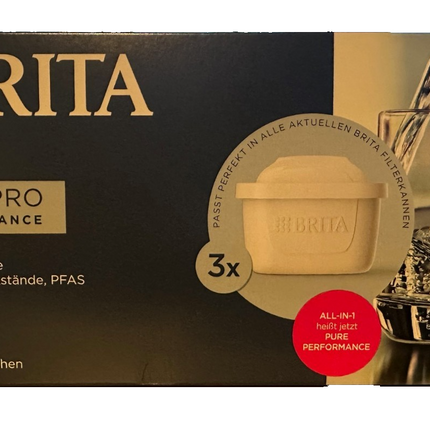 Brita MAXTRA PRO Pure Performance ūdens filtra kārtridži, 3 iepakojumā, jauni un aizzīmogoti
