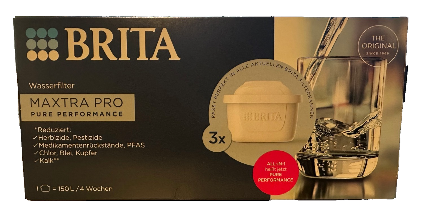 Brita Wasserfilter Kartuschen MAXTRA PRO Pure Performance, 3er Pack, neu&ovp