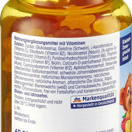 Mivolis Multivitamin-Bärchen für Kinder Fruchtgummis, 60 St., 120 g, neu&ovp