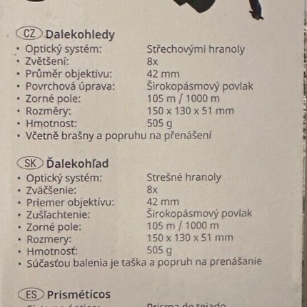 BRESSER binoklis Tobermory 8x42, jauns un oriģinālajā iepakojumā