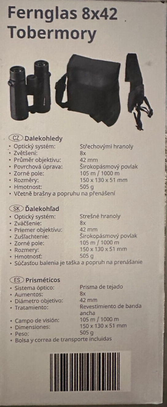 BRESSER Fernglas Tobermory 8x42, neu&ovp