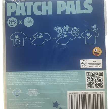 Patch Pals, uzgludināmās aplikācijas, uzgludināmie ielāpi, piešūjamie ielāpi, 2 gabalu komplekts, jauni