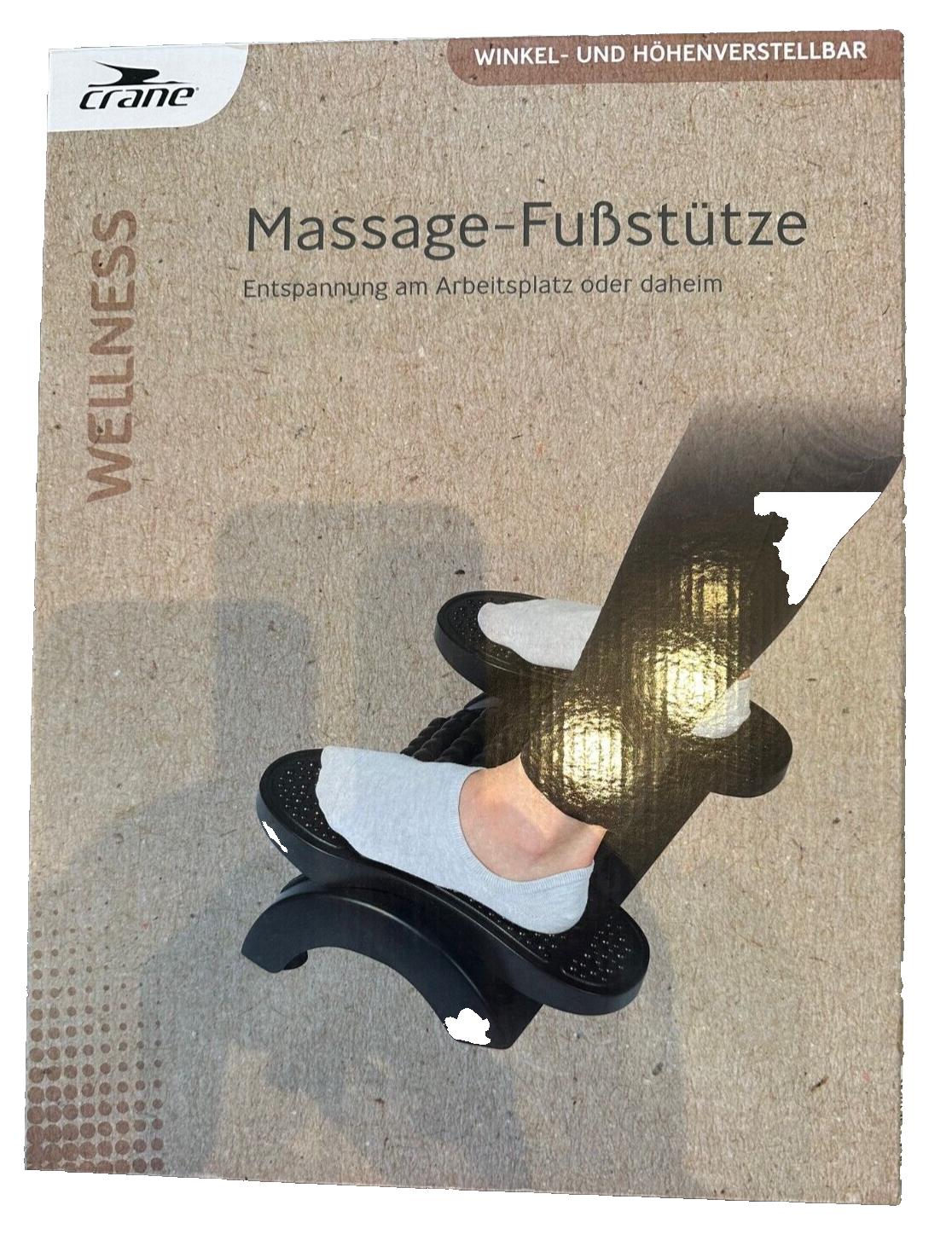 CRANE Massage Fußstütze für entspannte Füße, neu&ovp