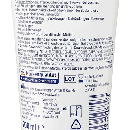 Mivolis Pferdesalbe, 200ml, neu&ovp