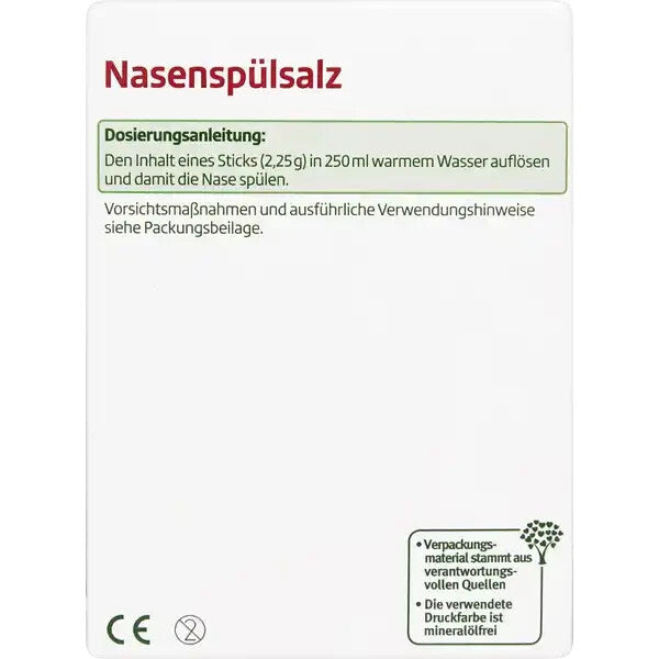 Altapharma Nasenspülsalz, bei Schnupfen und Pollenallergie, 1x60St., neu