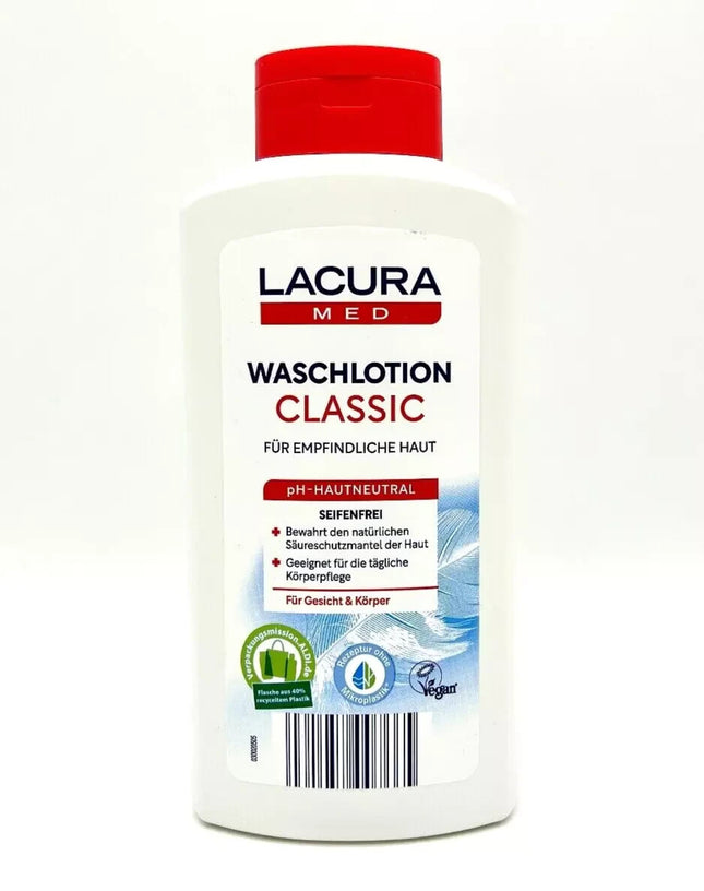 Lacura Med Classic mazgāšanas losjons, pH 5,5, bez ziepēm, maiga kopšana, 500 ml, jauns