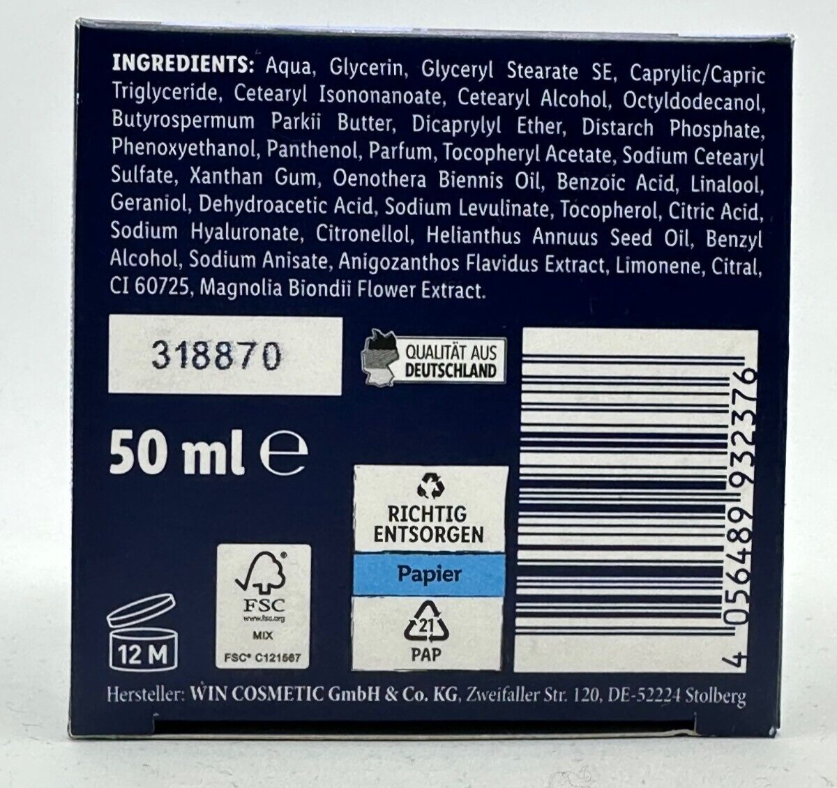 CIEN Cell Intense, Hyaluron&Kollagen, Straffung, Zellaktivierung, Nachtpflege