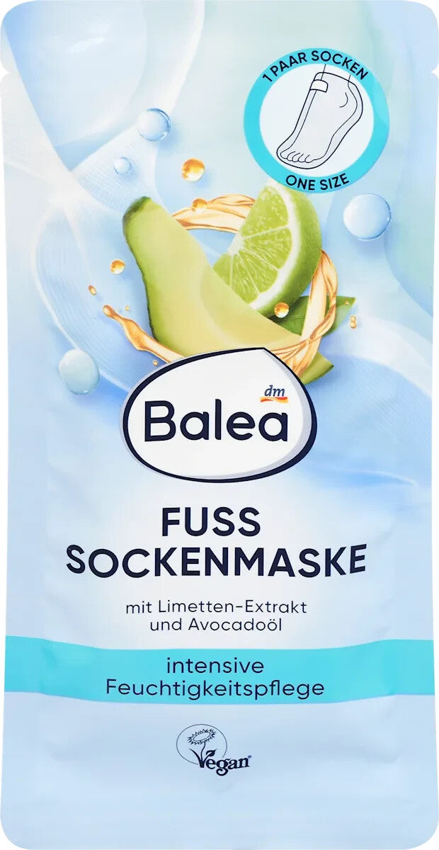 Balea Fußsockenmaske, intensive Feuchtigkeitspflege (1 Paar), 1x2 St., neu&ovp