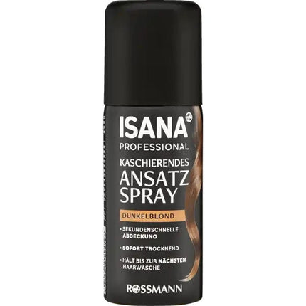 ISANA PROFESSIONAL maskējošais matu sakņu sprejs, tumši blonds, 100ml, jauns un iesaiņots iepakojumā
