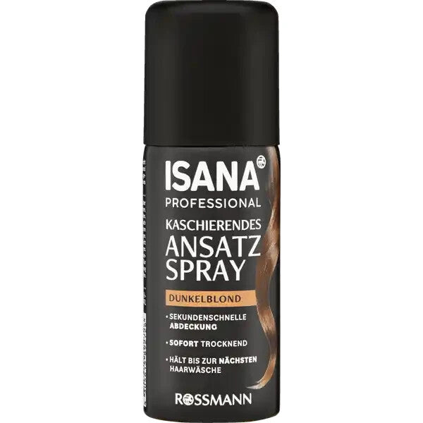 ISANA PROFESSIONAL maskējošais matu sakņu sprejs, tumši blonds, 100ml, jauns un iesaiņots iepakojumā