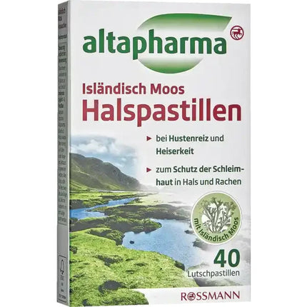 Altapharma Isländisch Moos Halspastillen, 40 Lutschpastillen, neu&ovp