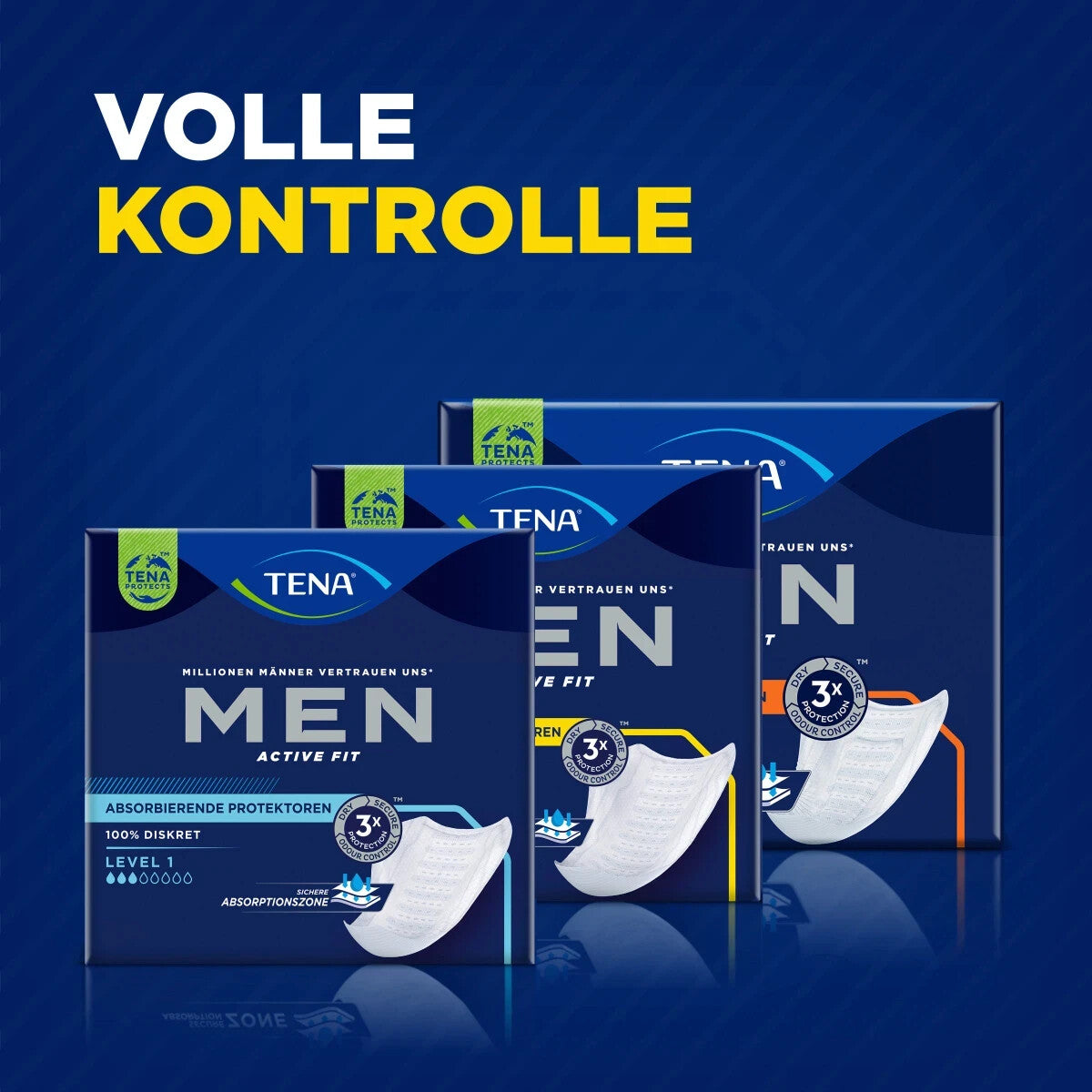 TENA MEN Active Fit Level 2, Absorbierende Inkontinenzeinlage, 1x10 St., neu&ovp