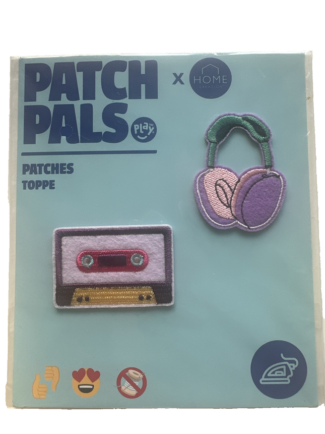 Patch Pals, uzgludināmās aplikācijas, uzgludināmie ielāpi, piešūjamie ielāpi, 2 gabalu komplekts, jauni