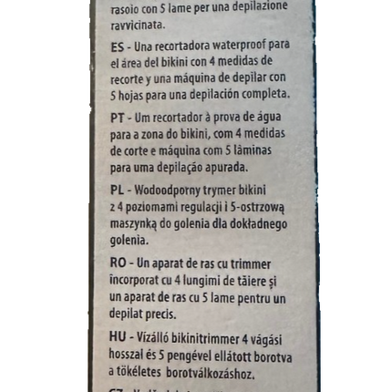 Wilkinson Sword Intuition Complete Bikini Trimmer, sieviešu skuveklis, 1 asmens, jauns