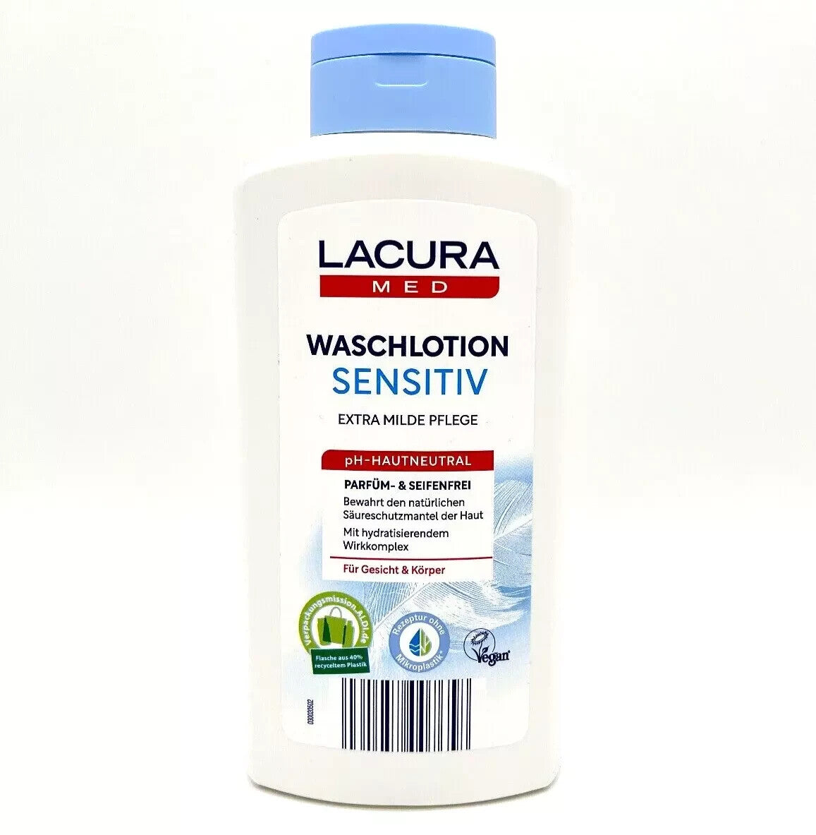 Lacura Med Waschlotion Sensitiv, 500 ml, pH 5,5, Seifenfrei Extra Milde Pflege