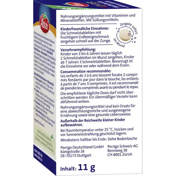 Abtei Kinder Multivitamine+Mineralstoffe, Schmelztabletten, 1x75 Stück, neu&ovp