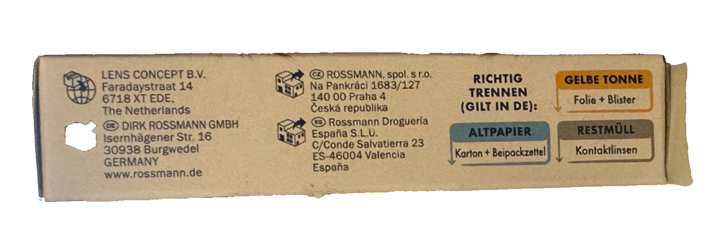 BestView Premium, weiche Monatslinse, Silikon Hydrogel, -3,25, neu&ovp