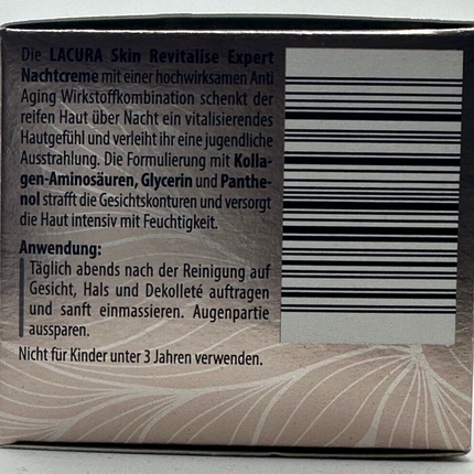 LACURA Skin Revitalise Expert nakts krēms nobriedušai ādai, 50ml, JAUNS un OVP