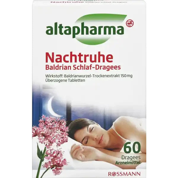 Altapharma Nachtruhe Baldrian Schlaf-Dragees, 60 St., Neu&OVP