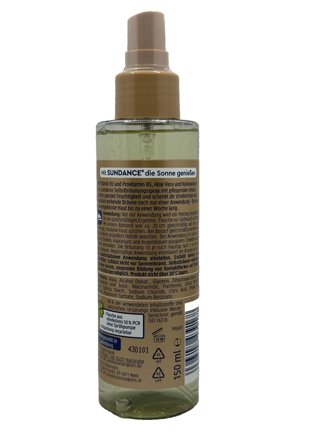 SUNDANCE sejas ādas pašiedeguma sprejs, 150ml, jauns