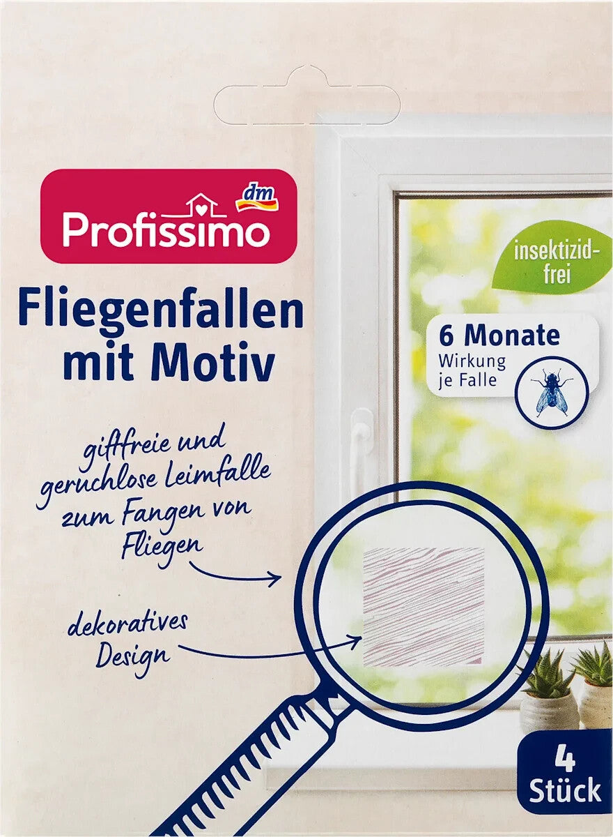 Profissimo Fliegenfalle mit Motiv, 1x4 St, neu&ovp