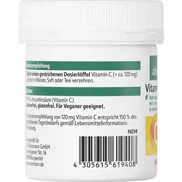 Altapharma Vitamin C Pulver, reine Ascorbinsäure, Arzneibuchqualität, 100 g, neu