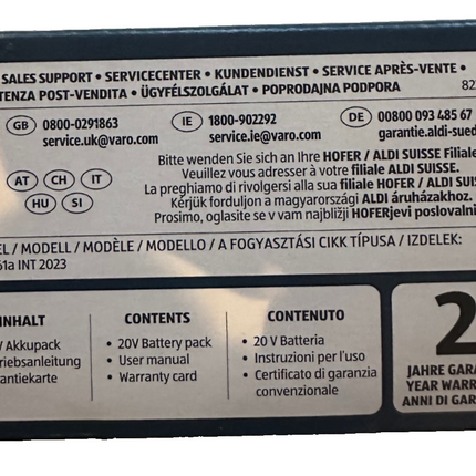 ACTIV ENERGY Akku 20 V, 2 Ah Li-Ion, Kompatibel zu FERREX Geräte, neu&ovp